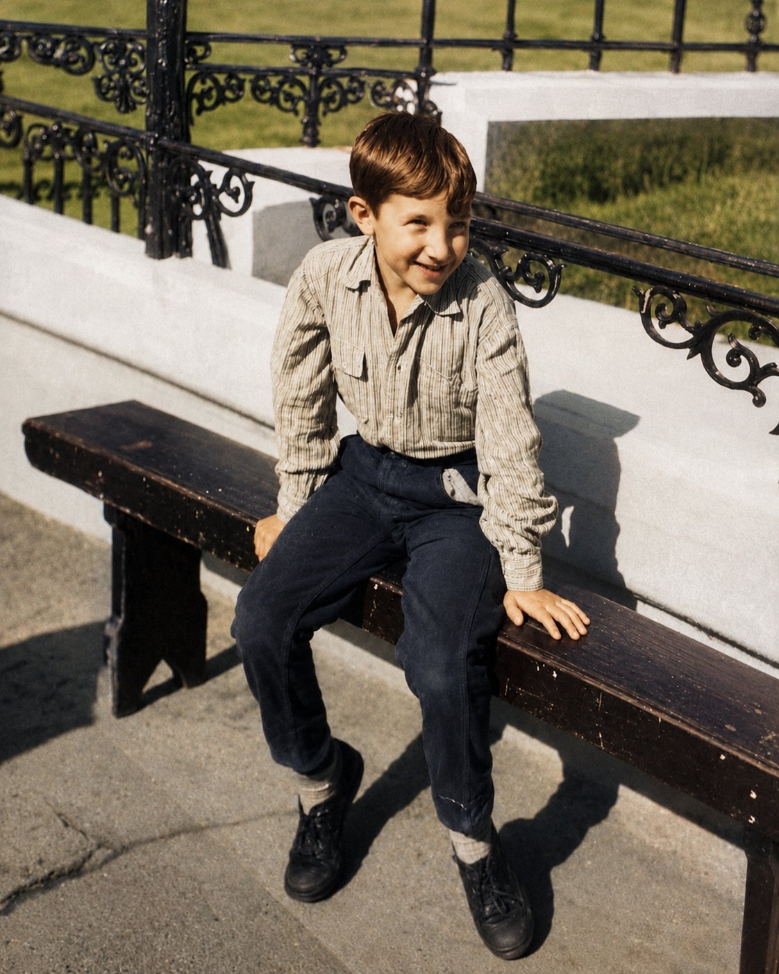 The same photograph, carefully restored